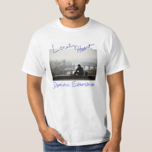 Camiseta para hombre del valor del corazón solo
