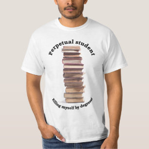 camiseta para hombre del valor del estudiante