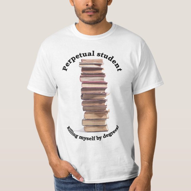 camiseta para hombre del valor del estudiante (Anverso)