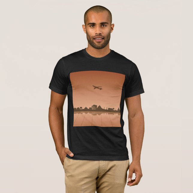 Camiseta para hombre del viaje de Roma (Anverso completo)