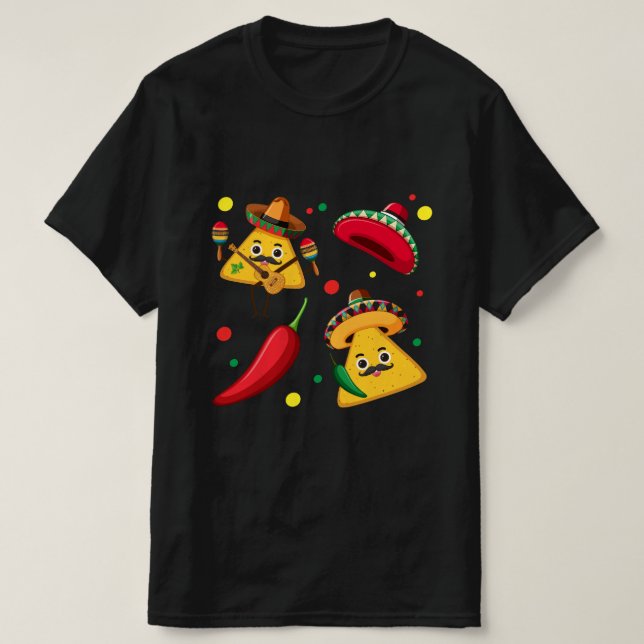 Camiseta para hombre Fiesta Mexicana (Diseño del anverso)