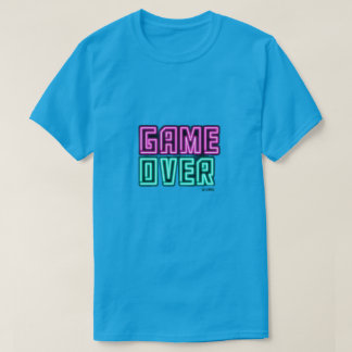 Camiseta para hombre Game Over Neon Gamer
