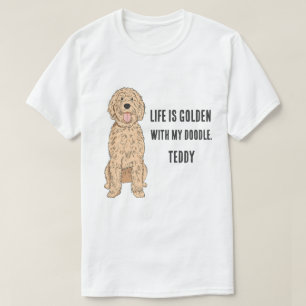 Camiseta para hombre Goldendoodle Doodle Dad perso