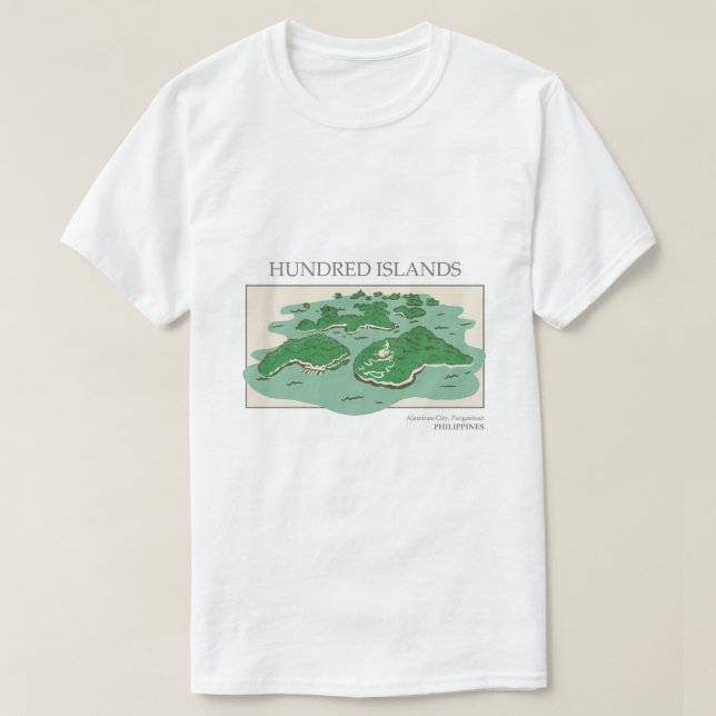 Camiseta para hombre isla (Diseño del anverso)