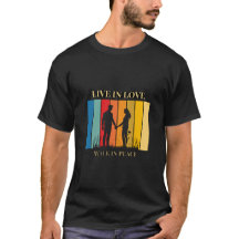 Camiseta para hombre Live in Love