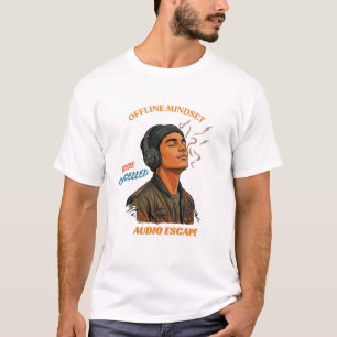 Camiseta para hombre Offline Mindset Audio Escape