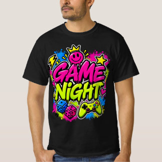 Camiseta para hombre para noche de juegos de graff