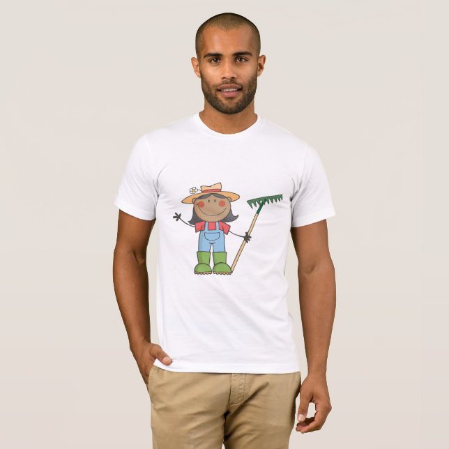 Camiseta para hombre que cultiva un huerto del (Anverso completo)