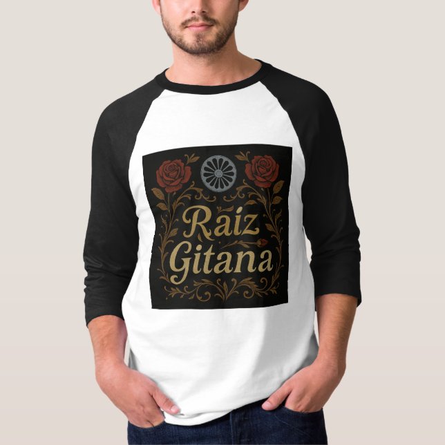Camiseta para Hombre "Raíz Gitana"  (Anverso)