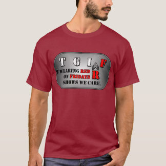 Camiseta para hombre roja de viernes