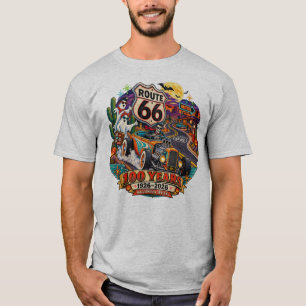 Camiseta para hombre Route 66 100 años Halloween 1