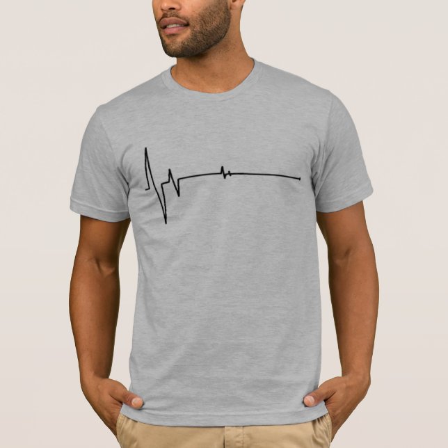 Camiseta para hombre semi cabida del gris de (Anverso)