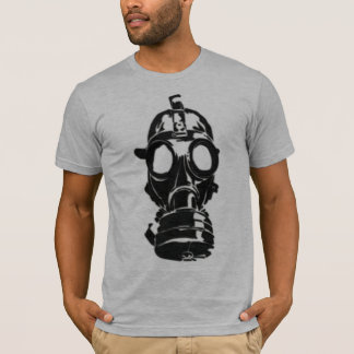 Camiseta para hombre semi cabida del gris de la