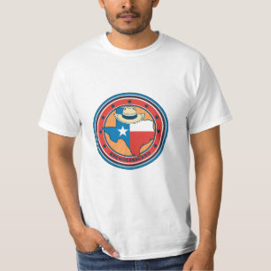 Camiseta para hombre Vintage Texas Cowboy Hat Stat