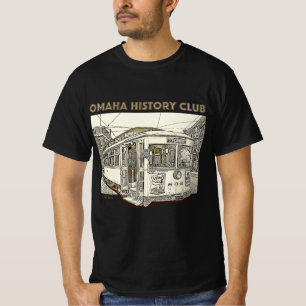Camiseta para hombres adultos del Omaha History Cl