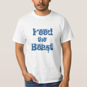Camiseta para hombres alimenta a la bestia