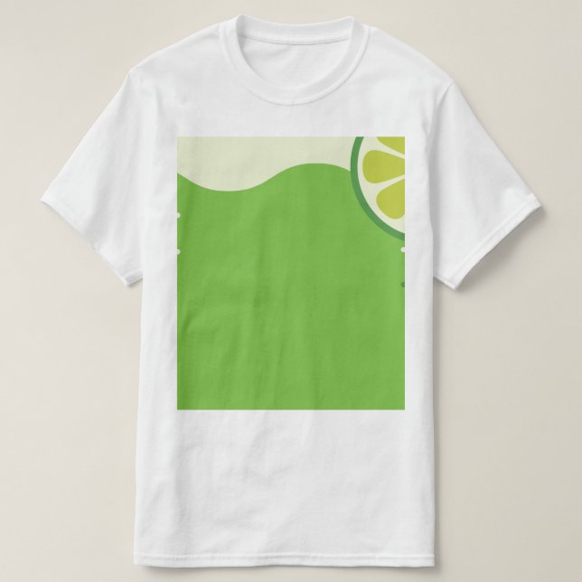 Camiseta para hombres cóctel limón (Diseño del anverso)