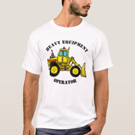 Camiseta para hombres con bulldozer (colores Lite)