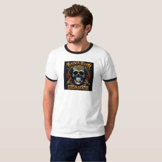 Camiseta para hombres con diseño esquelético