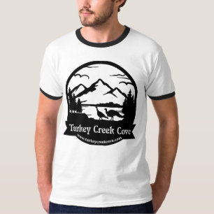 Camiseta para hombres con logo negro del TCC