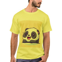 Camiseta Para Hombres Con Panda Design
