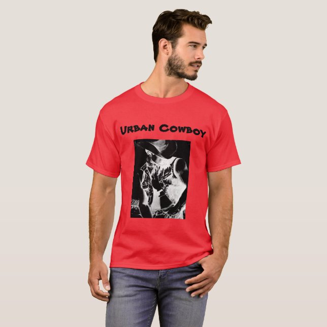 Camiseta para hombres Cowboy urbano arte original (Anverso completo)