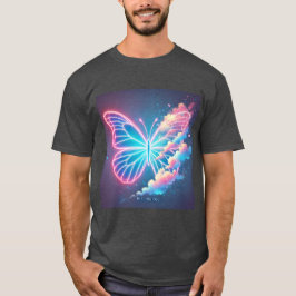 Camiseta para hombres de amor de mariposa brillant