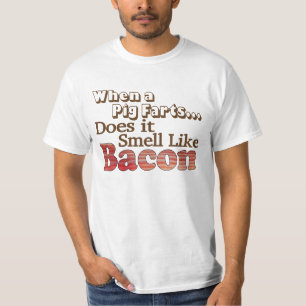 Camiseta para hombres de cerdos que se tiran pedos