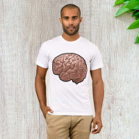 Camiseta para hombres de cerebro humano