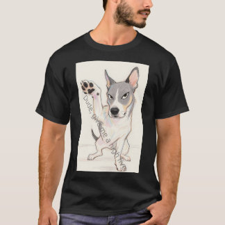 Camiseta para hombres de dibujos gráficos de perro