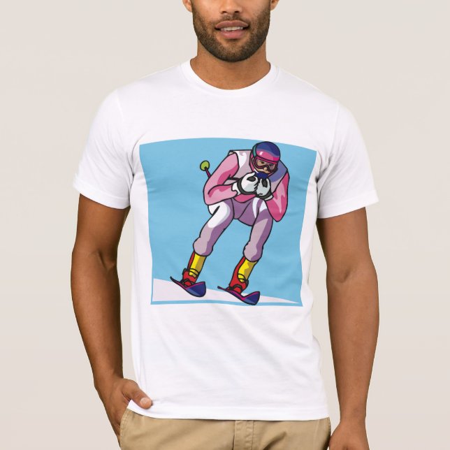 Camiseta para hombres de esquí de descenso (Anverso)