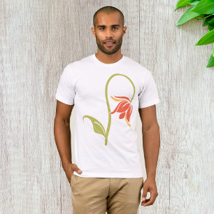 Camiseta para hombres de flores que caen