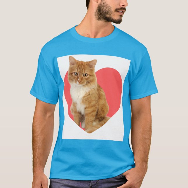 Camiseta para hombres de gato (Anverso)