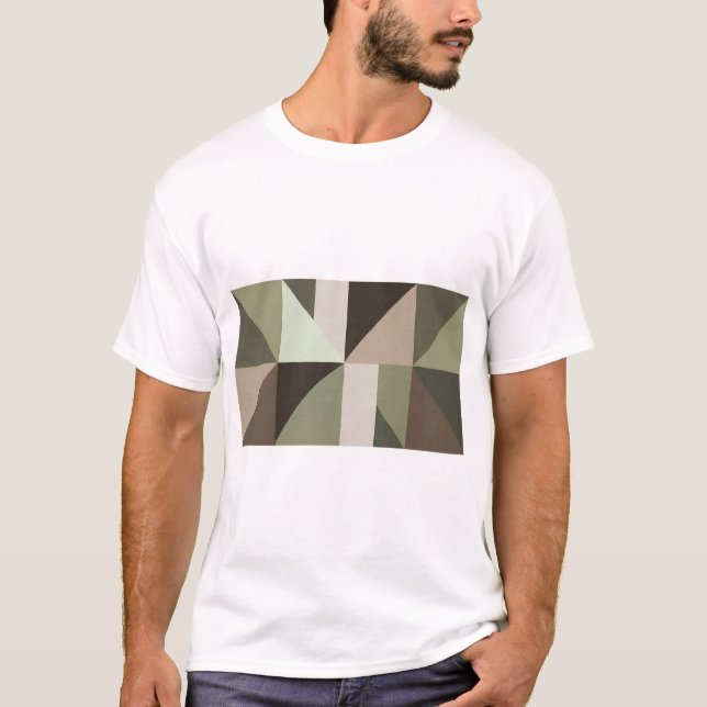 Camiseta para hombres de geometría orgánica (Anverso)