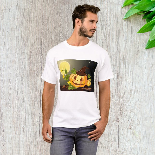 Camiseta para hombres de la bruja de la calabaza (Subido por el creador)