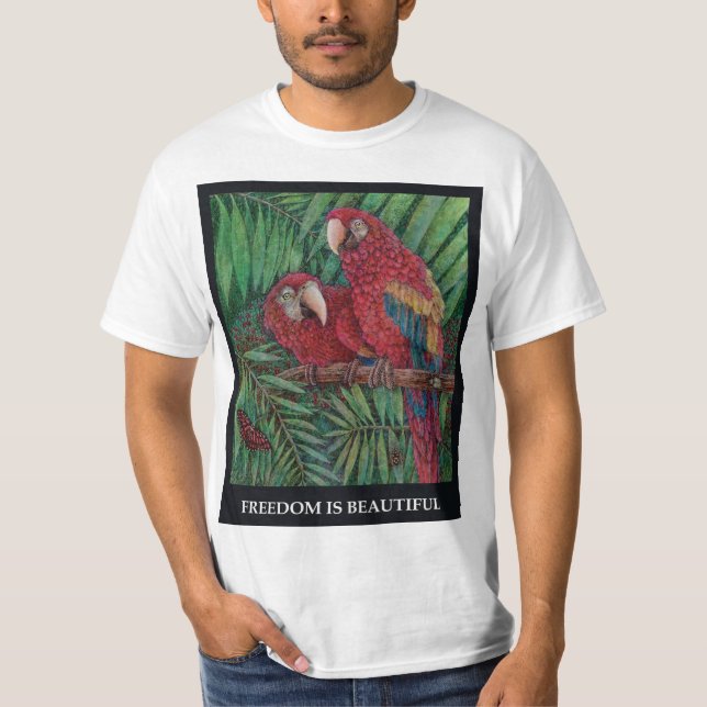Camiseta para hombres de la conservación de la Tie (Anverso)