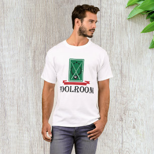 Camiseta para hombres de la sala de billar