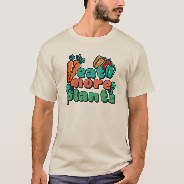 Camiseta para hombres de más plantas (Anverso)