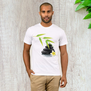 Camiseta para hombres de piedra negra