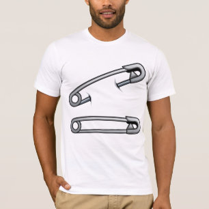 Camiseta para hombres de Pins de seguridad