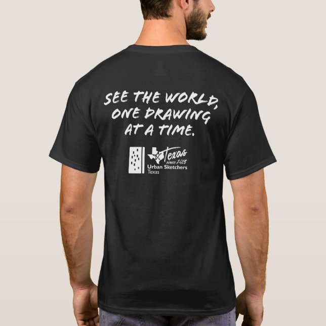Camiseta para hombres de Texas (Reverso)