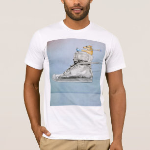 Camiseta para hombres de zapato de perro