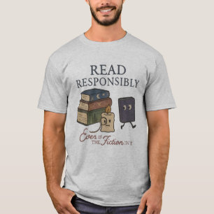 Camiseta para hombres del Lover del libro   Café l