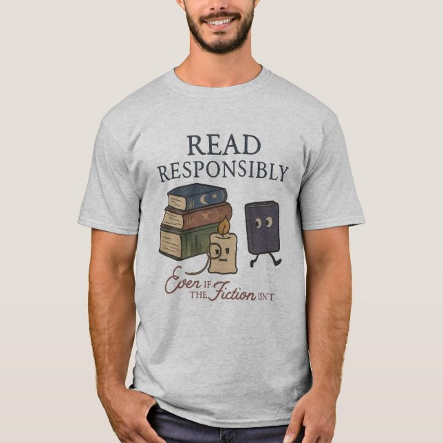 Camiseta para hombres del Lover del libro | Café l (Anverso)