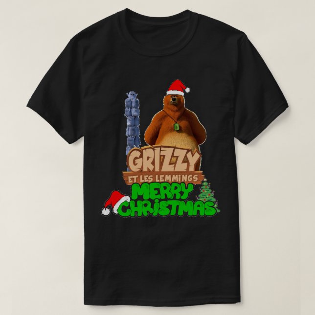 Camiseta Para Hombres Mujeres Navidades Grizzy Y Los Lemmin (Diseño del anverso)