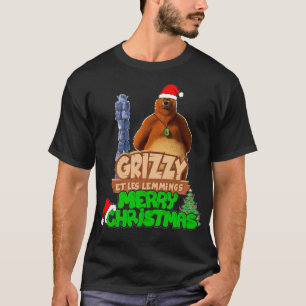 Camiseta Para Hombres Mujeres Navidades Grizzy Y Los Lemmin