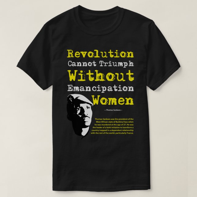 Camiseta Para hombres mujeres Thomas Revolutionary Sankara  (Diseño del anverso)