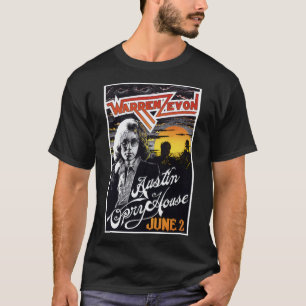 Camiseta Para hombres Mujeres Warren Art Zevon Retro Vintag