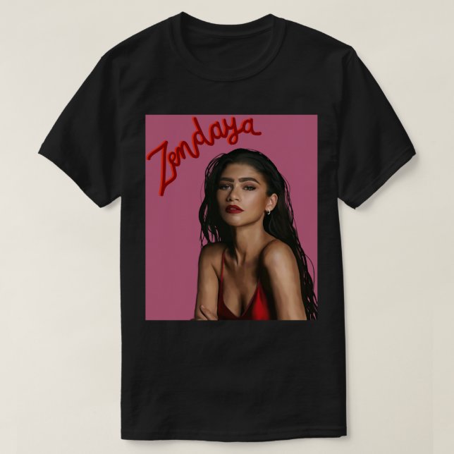 Camiseta Para hombres mujeres Zendaya regalos ventilador de (Diseño del anverso)