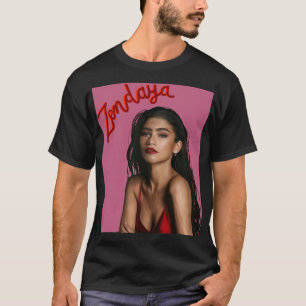 Camiseta Para hombres mujeres Zendaya regalos ventilador de